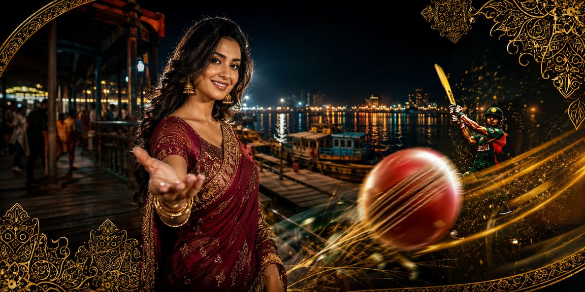 নারায়ণগঞ্জে ক্রিকেট বেটিং উপভোগ করছেন একজন তরুণ